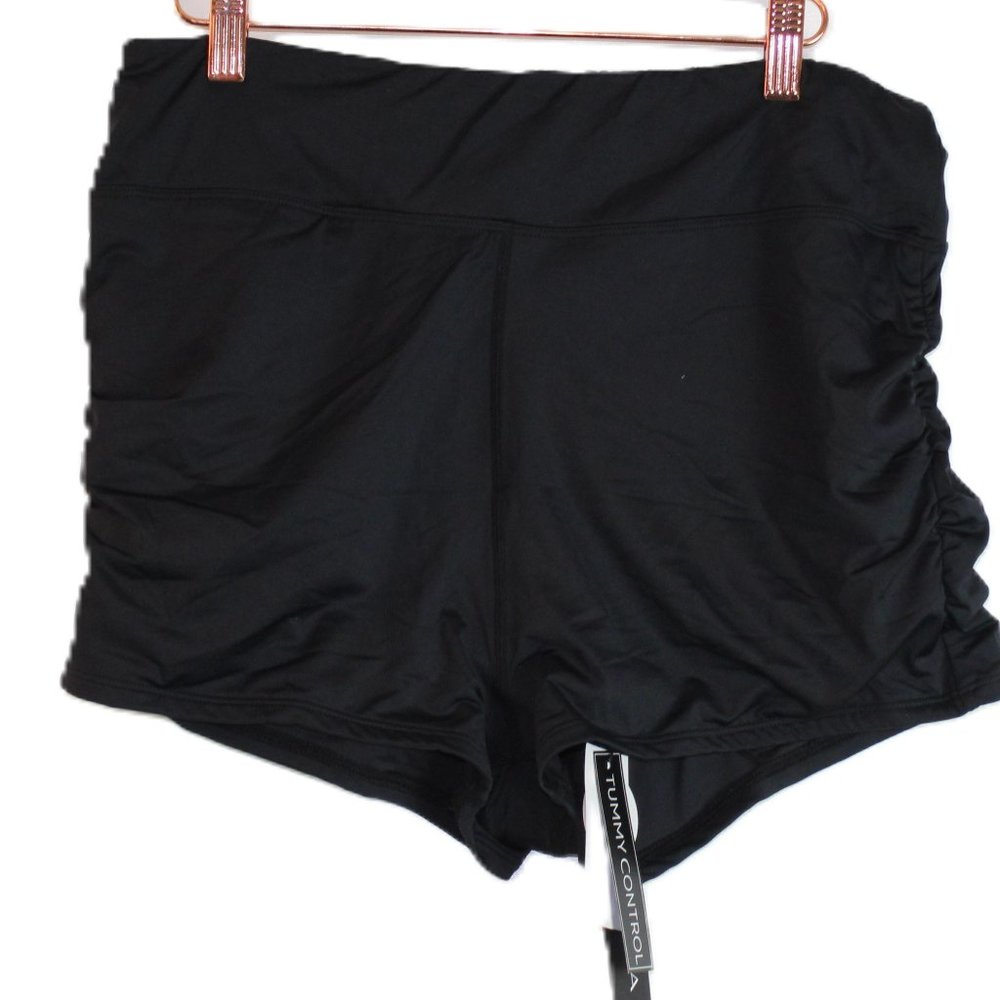La Blanca Black Swim Shorts With Tummy Control Size 16